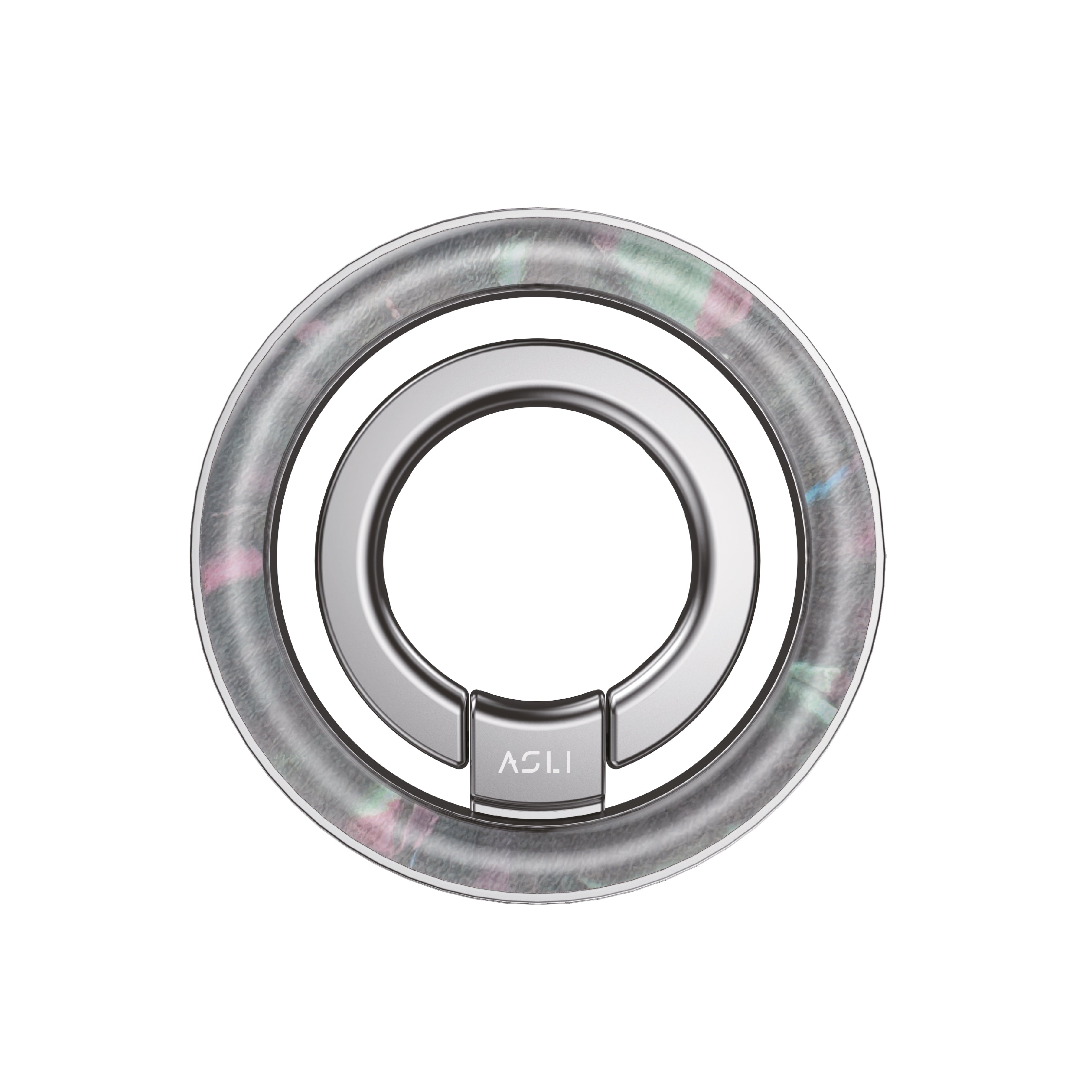 Asli Magnaring Flex Magnetic Phone Holder Ring Stand Shining |White/Silver Asli Magnaring Flex Magnetic Phone Holder Ring Stand Shining |White/Silver